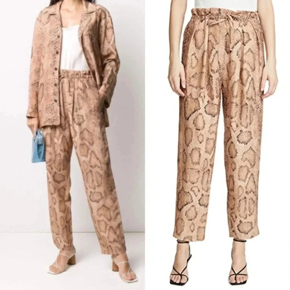 Mara Hoffman Valerie Snake Print Pants